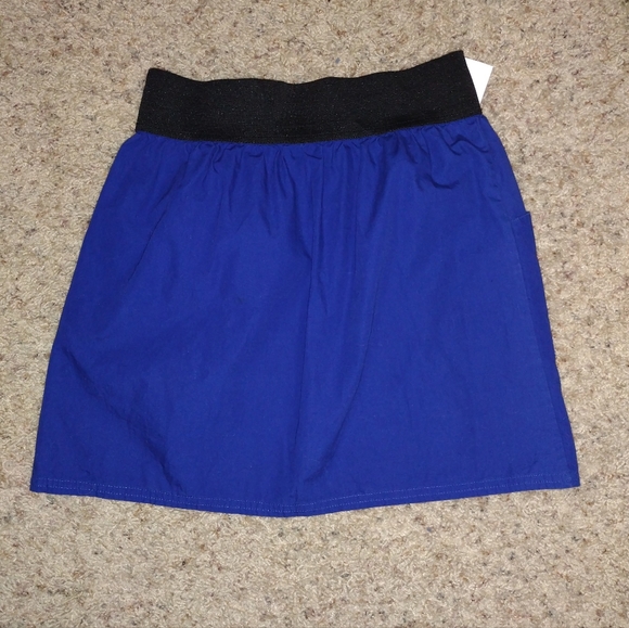 Mascara Royal Blue Mini Skirt with Pockets Sz S - Picture 2 of 6